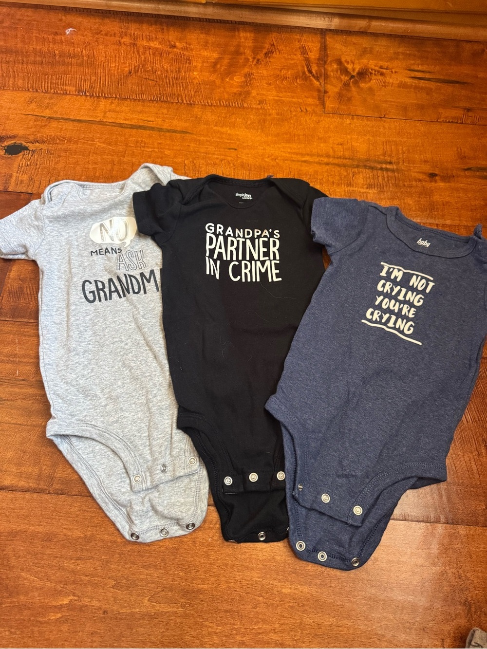 Simple Joys by Carter One Piece Bodysuit - Black, Heather Gray, Navy - Pack of 3